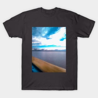 Beautiful landscape view of the river T-Shirt